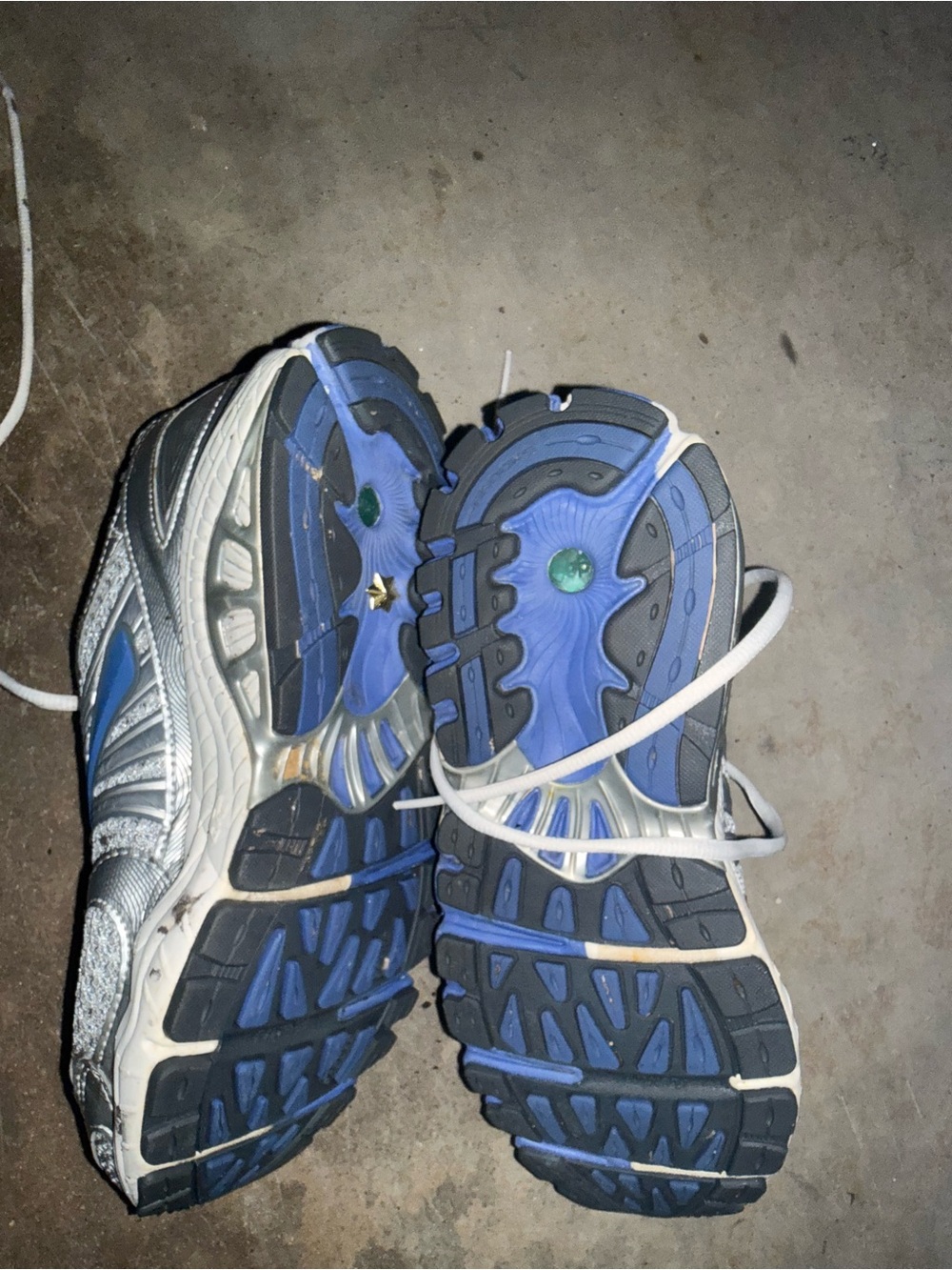 Women’s Blue and White Running Sneakers